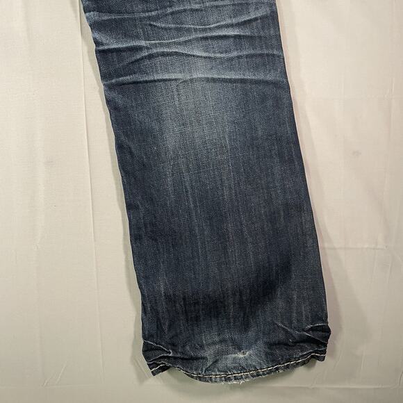 Big Star Jeans voyager loose 001974 denim distressed straight leg men's 34 Reg - Picture 12 of 16